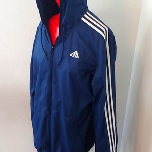 Adidas Men's Lightweight Windbreaker, Navy-Large